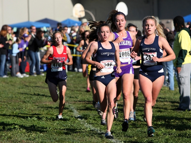 NCS XC D3 Girls-057.JPG - 2009 North Coast Section Cross Country Championships, Hayward High School, Hayward, California